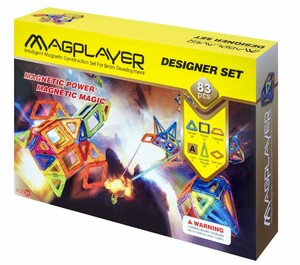 Конструкторы: Магнитный конструктор (83 детали), MagPlayer