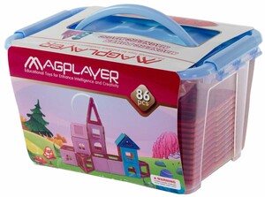Игры и игрушки: Магнитный конструктор (86 деталей), MagPlayer