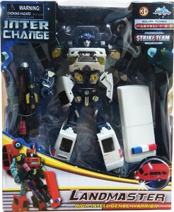 Інтерактивні іграшки та роботи: Робот-рятувальник Лендмастер зі світлом і звуком (29 см), поліція, Able Star