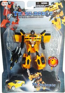 Інтерактивні іграшки та роботи: Транс-робот зі світловим мечем (жовтий), BoldWay