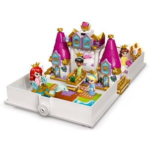 Наборы LEGO: Конструктор LEGO Disney Princess Книга сказочных приключений Ариэль, Белль, Золушки и Тианы 43193