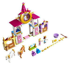 Конструкторы: Конструктор LEGO Disney Princess Королевская конюшня Белль и Рапунцель 43195
