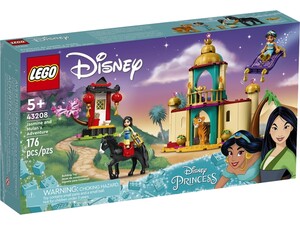 Набори LEGO: Конструктор LEGO Disney Princess Пригоди Жасмин та Мулан 43208