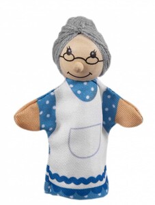 Куклы и аксессуары: Бабушка, кукла для пальчикового театра, Goki
