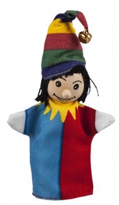 Клоун, кукла для пальчикового театра, Goki