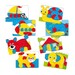 Детская мозаика с доской и карточками (24 крупных фишки), Quercetti дополнительное фото 2.