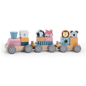 Игры и игрушки: Деревянный поезд Viga Toys PolarB Зверята
