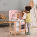 Детская кухня из дерева с посудой PolarB розовая, Viga Toys дополнительное фото 8.