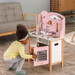 Детская кухня из дерева с посудой PolarB розовая, Viga Toys дополнительное фото 10.