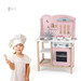 Дитяча кухня з дерева з посудом PolarB рожева, Viga Toys дополнительное фото 2.
