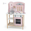 Дитяча кухня з дерева з посудом PolarB рожева, Viga Toys