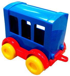 Залізничний транспорт: Машинка Kid Cars (вагон 3 вікна), Wader