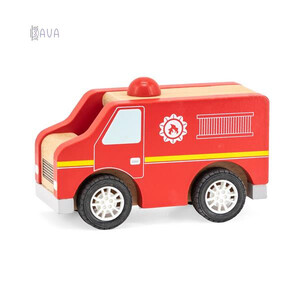 Ігри та іграшки: Дерев'яна машинка Пожежна, Viga Toys