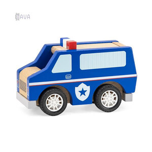 Ігри та іграшки: Дерев'яна машинка Поліцейська, Viga Toys