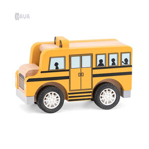 Машинки: Дерев'яна машинка «Шкільний автобус», Viga Toys
