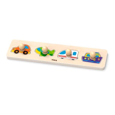 Рамки з вкладишами: Дерев'яна рамка-вкладиш Viga Toys Види транспорту