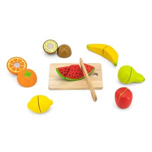 Сюжетно-ролевые игры: Игрушечные продукты Viga Toys Нарезанные фрукты из дерева