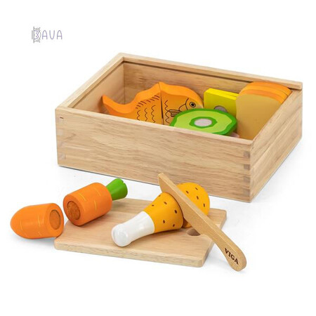 Іграшковий посуд та їжа: Іграшкові продукти «Обід», Viga Toys