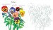 Flowers to colour [Usborne] дополнительное фото 4.