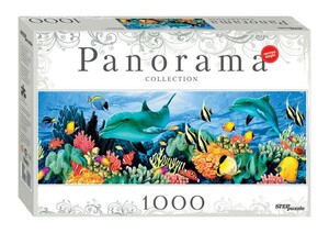 Игры и игрушки: Пазл-панорама Подводный мир 1000 эл.