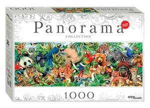 Игры и игрушки: Пазл-панорама Мир животных 1000 эл.