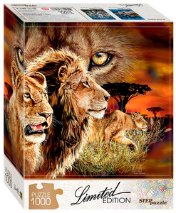 Ігри та іграшки: Пазл Знайди 10 левів, серія Limited edition 1000 ел.