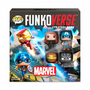 Ігри та іграшки: Настільна стратегічна гра Pop! Funkoverse серії Marvel (4 фігурки)