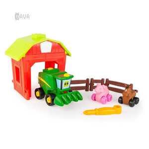 Игровой набор-конструктор «Собери трактор с загоном», John Deere Kids