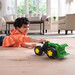 Игрушечный трактор Monster Treads с ковшом и большими колесами, John Deere Kids дополнительное фото 7.