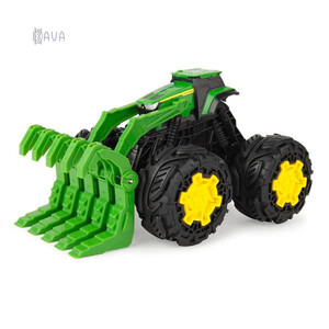 Машинки: Іграшковий трактор Monster Treads із ковшем і великими колесами, John Deere Kids