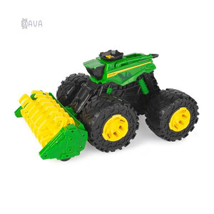 Городская и сельская техника: Игрушечный комбайн Monster Treads с молотилкой и большими колесами, John Deere Kids