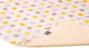Дитяча кімната: Пелёнка двусторонняя непромокаемая Eco Cotton, 65 ? 90 см, в горошек, Эко Пупс