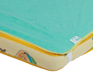 Постільна білизна: Наматрасник-пеленка непромокаемый 2 в 1 Classic, 60 ? 80 см, зеленый, Эко Пупс