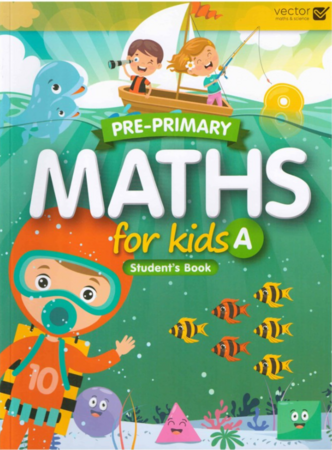 Навчання лічбі та математиці: Maths for Kids A Students Book [Vector]