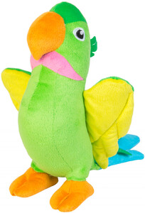 Мягкие игрушки: Попугай Чико зеленый 30 см
