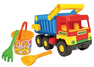 Ігри та іграшки: Middle truck з набором для піску 4 ел.