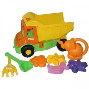 Ігри та іграшки: Multi truck вантажівка з набором для піску з лійкою 8 ел