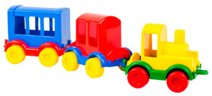 Залізничний транспорт: Паровозик Kid cars (3 шт.)