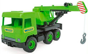 Строительная техника: Кран (38 см), Middle Truck, зеленый Wader