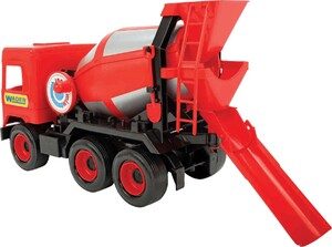 Будівельна техніка: Бетономішалка Middle Truck (40 см), червона