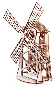 Деревянные: Мельница, механический 3D-пазл (482-195190012)