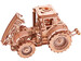 Трактор, механический 3D-пазл Wood Trick дополнительное фото 2.