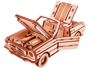 Механические конструкторы: Кабриолет, механический 3D-пазл Wood Trick