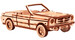 Кабриолет, механический 3D-пазл Wood Trick дополнительное фото 2.