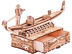 Механические конструкторы: Гондола, механический 3D-пазл Wood Trick