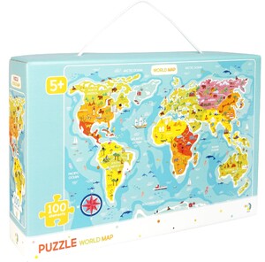 Игры и игрушки: Пазл Карта мира (англ.)