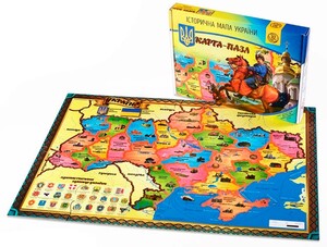 Ігри та іграшки: Карта-пазл Історична карта України, Uteria