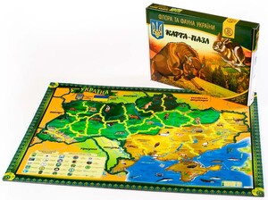 Ігри та іграшки: Карта-пазл Флора і фауна України, Uteria