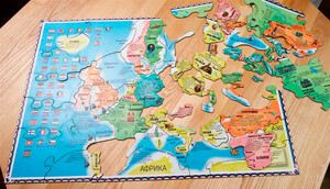 Пазлы и головоломки: Карта-пазл Европа, Uteria