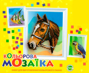 Пазлы и головоломки: Цветная мозаика Конь